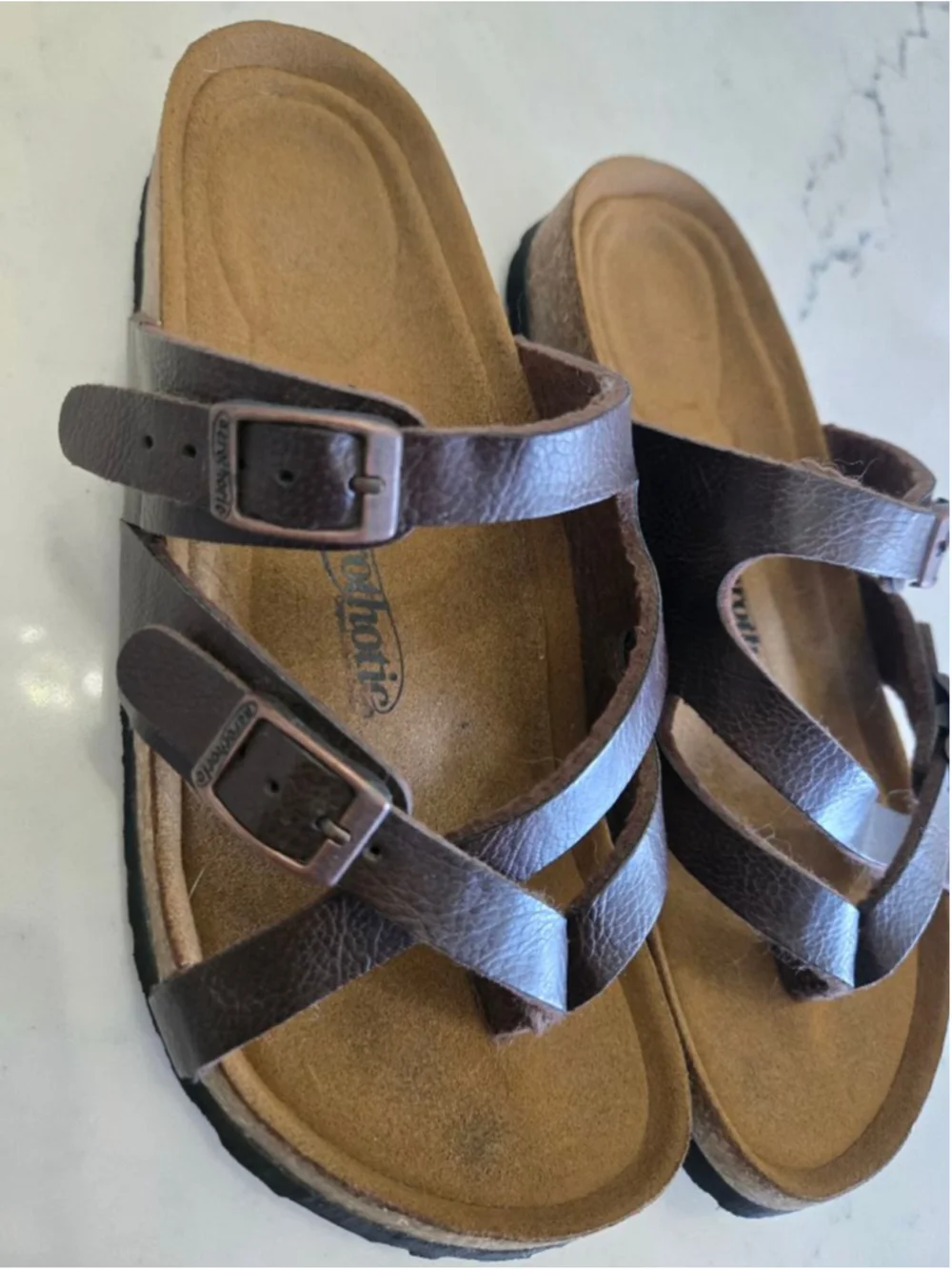 Women's Aerothotic Brown Strappy Sandals Size EU 36/US 5